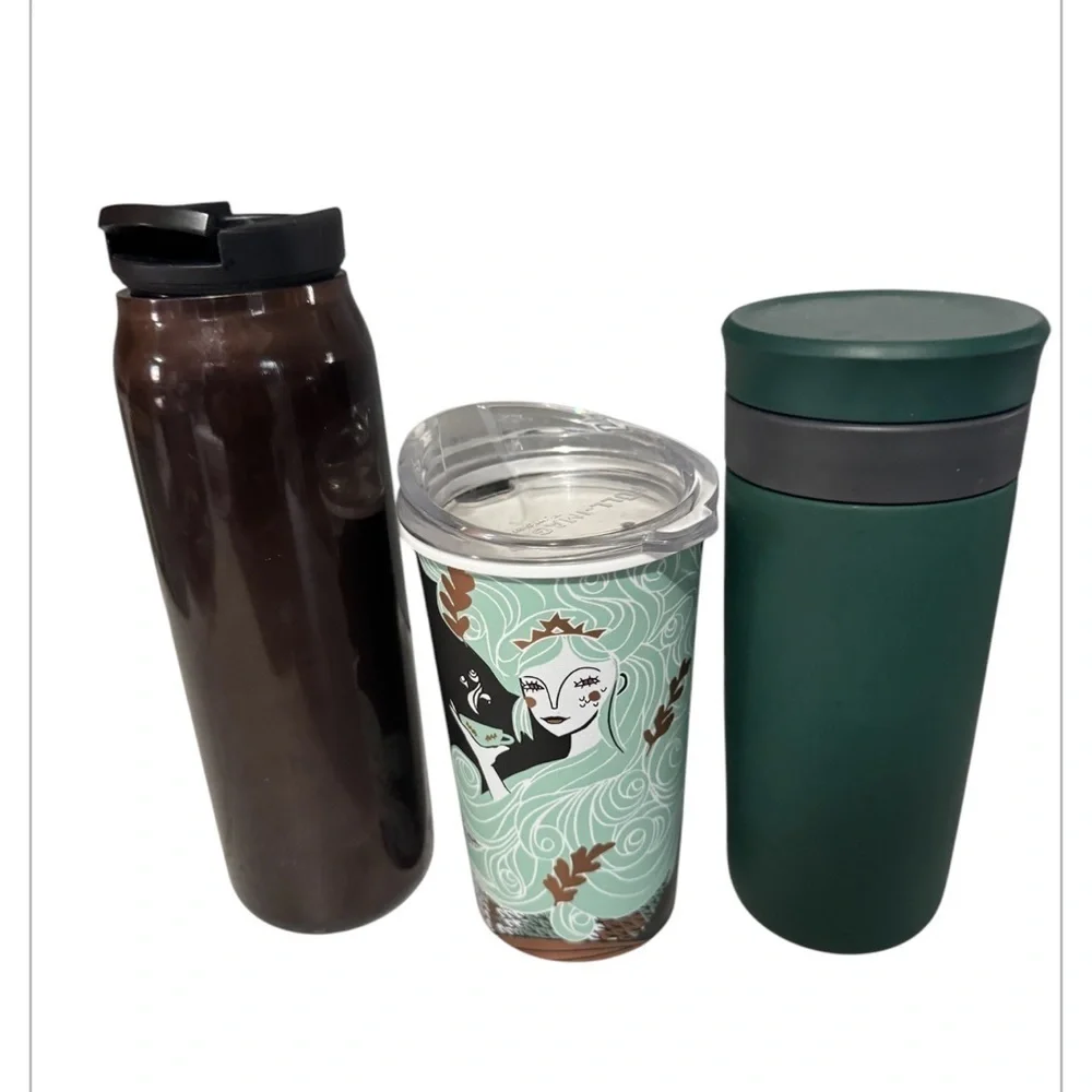 STARBUCKS bundle of 3 reusable tumblers